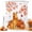 Amber, Orange, Gold, variant on Dogs Fall Shower Curtains for Bathroom, Maple Leaves Pumpkins Thanksgiving Autumn Waterproof Fabric Shower Curtain, Decorative Bathroom Curtain for Bathtub, 36"x72", No Hooks Included