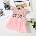 thumbnail image 2 of SNKSDGM Flower Girl Dress Toddler Kids Baby Girl's Flower Dress Party Tulle Princess Wedding Birthday Gown Tutu Dresses 6-12 Months Dresses for Girls 6-7 Christmas, 2 of 3