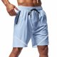 thumbnail image 5 of Pantalones Elásticos de la Cintura de los Hombres de Color Sólido Moda Casual con Bolsillos Encaje de la Cintura Pantalones Cortos, Pantalones Cómodos para Diarios, 5 of 8