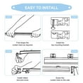thumbnail image 3 of Ceiling Curtain Track Flexible Bendable Curtain Track 16.4 Ft Wall Mount Curved Curtain Rail Track System Sliding Ceiling Track Set for Bay Window Room Divider, 3 of 8