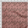 thumbnail image 3 of oneOone Cotton Flex Dusty Rose Fabric Geometric|Leaves & Floral Block Diy Clothing Quilting Fabric Print Fabric By Yard 40 Inch Wide, 3 of 4