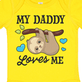thumbnail image 4 of Inktastic My Daddy Loves Me with Sloth and Hearts Boys or Girls Baby Bodysuit, 4 of 5