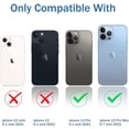 thumbnail image 2 of [2 Pack] Camera Lens Protector Compatible with iPhone 13 Pro Max 6.7" and iPhone 13 Pro 6.1", Ultra HD Plexiglass Camera Protector 8H Hardness, Alloy Frame, Scratch Resistant, Easy Install, Graphite, 2 of 5