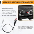 thumbnail image 3 of Push Button Piezo Igniter Kit with 20-Inch Wire, Universal Gas Ignition Replacement for Grill, Fire Pit, Oven, Heater, Black, 3 of 7