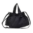 thumbnail image 3 of Bolso de hombro de gran capacidad, bandolera para desplazamientos, fiestas de cumpleaños, viajes, calle. negro, 3 of 10