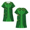 thumbnail image 5 of Salouo St Patrick's day Print Short Sleeve Sleepshirt for Womens Comfy Nightgown Scoopneck Cute Nightdress Ruffle -3X-Large, 5 of 7