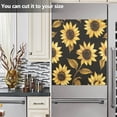 thumbnail image 3 of Yayeee Magnetic Dishwasher Cover for The Front Decoration Home Kitchen Machine Sticker Protector, Black Sunflower Pattern, 3 of 6