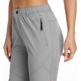 thumbnail image 4 of Pantalones de golf SPOSULEI ligeros de secado rápido para mujer, gris claro S/29, 4 of 6
