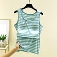 thumbnail image 7 of Seductiva Women's Fit Casual Flowy Tank Tops Women Y2K Sleeveless Striped Spaghetti Strap Crop Tank Backless Slim Fit Aesthetic Going Out Tops Women with Chest Cushion Tank Summer Sleeveless Tops, 7 of 7