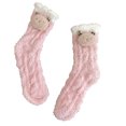 thumbnail image 2 of Dyfzdhu Autumn Winter Socks For Women Solid Color Coral Mid Tube Socks Thickened Thermal Crew Socks, 2 of 3