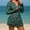 Green, variant on Sakmal Long Sleeve Womens One Piece Swimsuits Fitness Full Coverage Rash Guards Swim Dress Bathing Suit Crew Neck Green Stretchy Womens Bthing Suit XXL