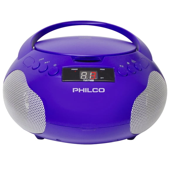 Reproductor de CD portátil Boombox Philco con altavoces AM FM Radio