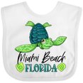 thumbnail image 3 of Inktastic Miami Beach, Florida Happy Sea Turtle Boys or Girls Baby Bib, 3 of 4