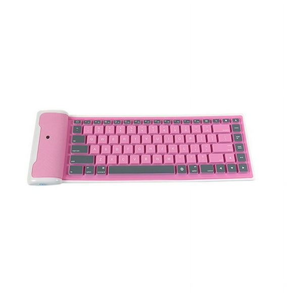 Wireless Bluetooth Keyboard Foldable Roll Up Silent 87key Keypads Foldable Keyboard Flexible For Soft Silicone Flexible Keyboard For PC Huawei iPhone Tablet