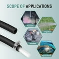 thumbnail image 7 of 328.1 Ft 3/8 Inch Heavy Duty Self Sinking Aeration Hose Kit, Tear Resistance Weighted Air Line Tubing, Non-Clogging Interior, Contractor Grade Aerator Hose for Pond, Fountain, Irrigation(Black), 7 of 7
