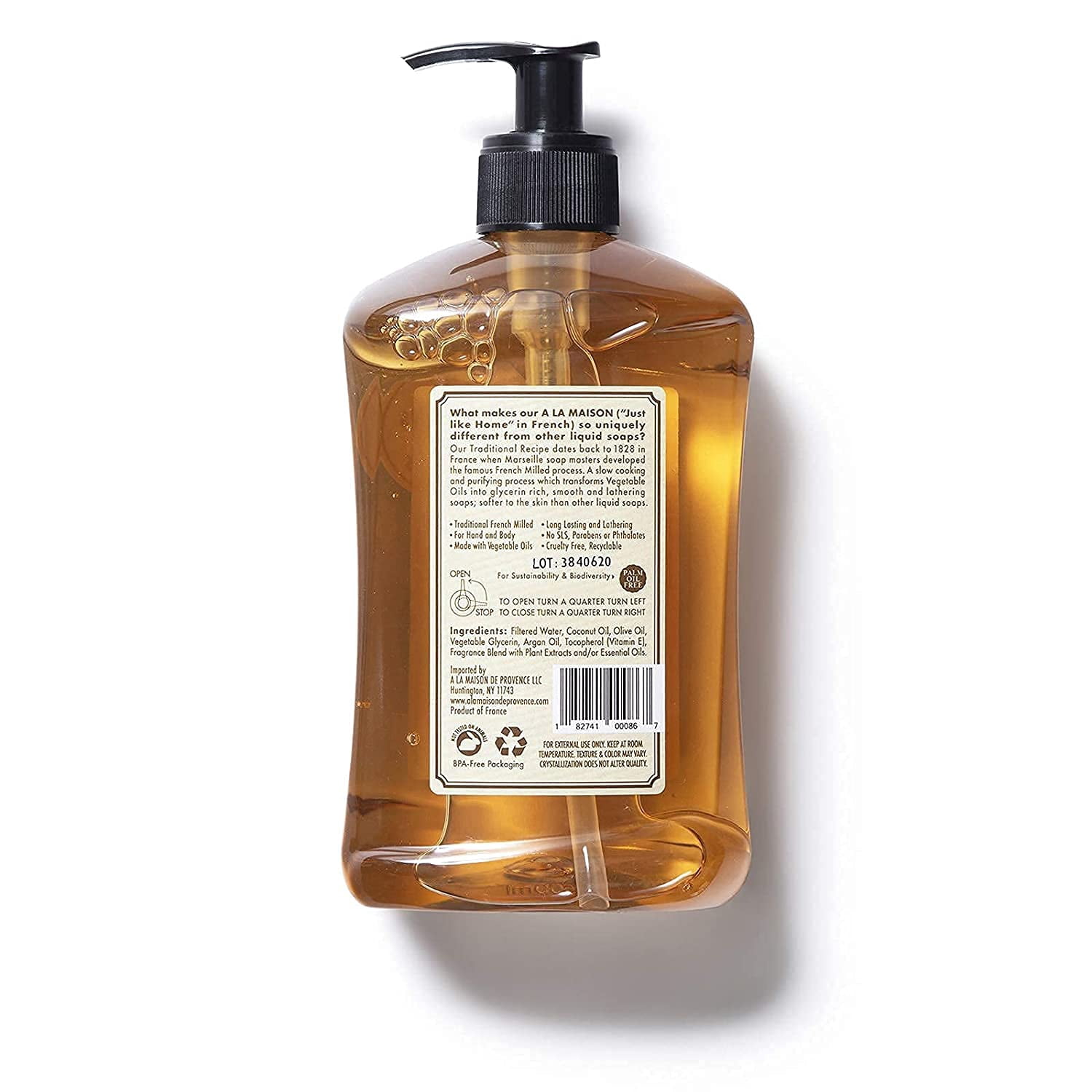 A La Maison Liquid Soap for Hand & Body, Honeysuckle, 16.9 oz - 2 Pack