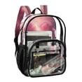 thumbnail image 2 of PVC Transparent Backpacks Clear Backpack for Travel and Outings Pink Heart-shaped Cloud, 2 of 7