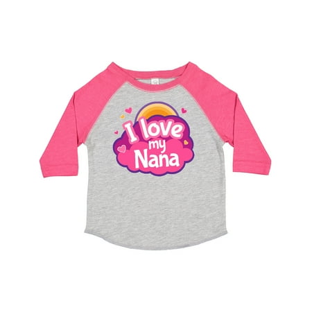 

Inktastic I Love My Nana Grandchild Gift Toddler Toddler Girl T-Shirt