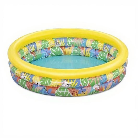 Tnarru Kids Ball Pit, Indoor Foldable PVC Playpen, Baby Toy Pool Tropical