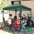 thumbnail image 5 of Ktaxon 6.5'x6.5'Canopy Tent Waterproof Right-Angle Folding Tent Green, 5 of 12