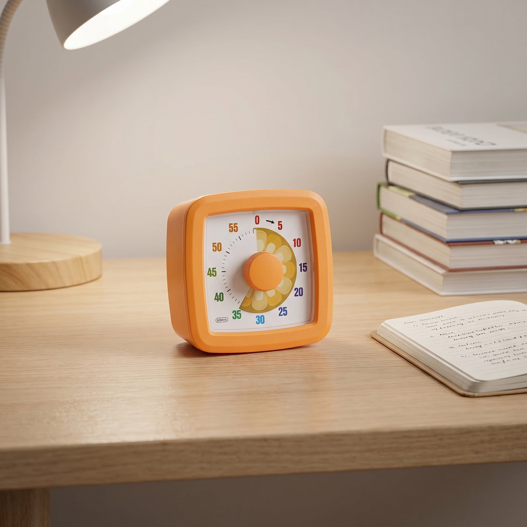 Unique Bargains 60 Minute Digital Visual Timer with Loud Alarm for Studying Orange