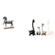 thumbnail image 1 of Escultura de jirafa de caballo de pie, estatua de cerámica, decoración Feng Shui moderna y creativa para escritorio, sala de estar, oficina, estanterí, 1 of 8