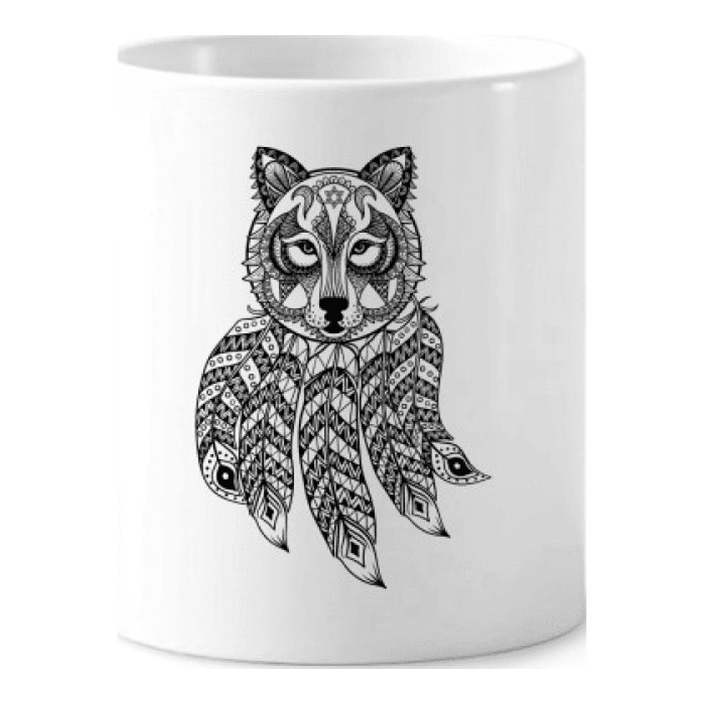 Raccoon Human Paint Quiet Baby Toothbrush Pen Holder Mug Cerac Stand