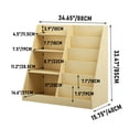 thumbnail image 6 of Noble House Kids Bookshelf and Toy Storage Organizer, 4-Tier Wooden Bookcase for Nursery, Playroom, Natural, 6 of 11