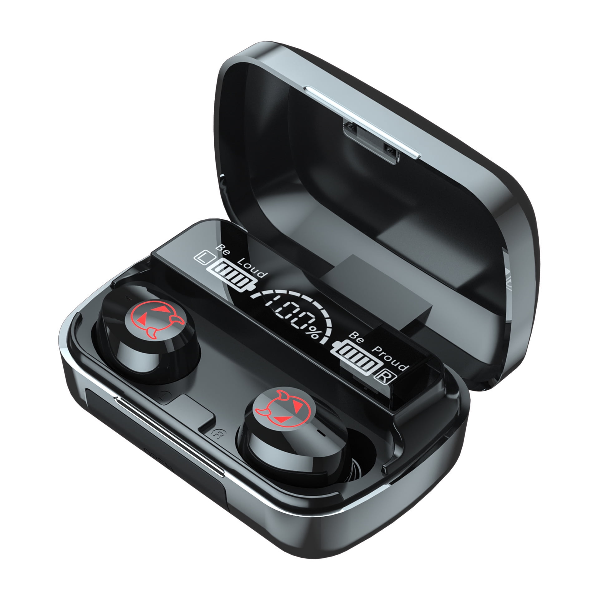 M23 Wireless Earbuds with LED Mirror Display Charging Case Earbud