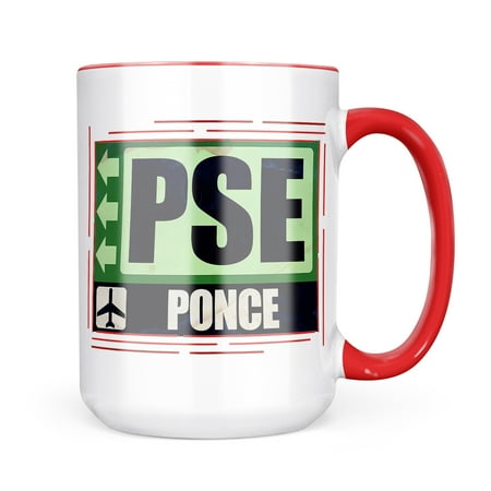 

Neonblond Airportcode PSE Ponce Mug gift for Coffee Tea lovers
