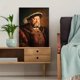 thumbnail image 5 of Qisvanset White Dog Oil Painting Canvas Print 12x16 Inch Study Bathroom Art, 5 of 8