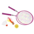 thumbnail image 2 of Badminton Tennis Rackets with Bird Storage Bag Sports - Pink, 2 of 8