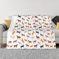 thumbnail image 1 of Fotbe Horses Manta de Franela con Estampado, Manta Ultrasuave para Cama, Sofá, Auto, Hipoalergénica y Antibolitas-40"x30", 1 of 6