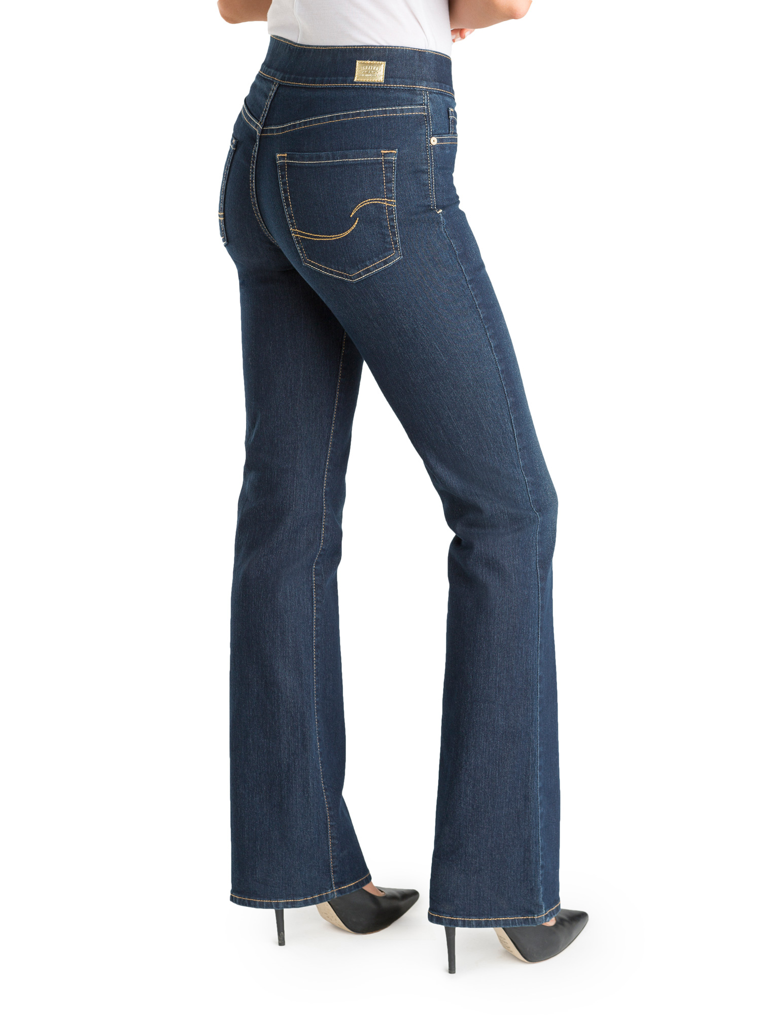 Signature by Levi Strauss & Co. Women's Totally Shaping Pull On Bootcut Jeans - image 2 of 2