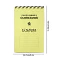 thumbnail image 3 of Protection des Yeux Échecs Livre de Matchs Bloc de Score 50 Jeux100 Mouvements, 3 of 6