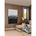 thumbnail image 3 of "Work Hard Play Hard" Painting Print on White Wood, 3 of 7