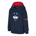 thumbnail image 2 of Toddler Colosseum  Navy UConn Huskies Big Logo Volume Fleece Pullover Hoodie, 2 of 3