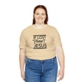 thumbnail image 3 of "Please Return To Jesus" Women's Christian Short Sleeve Tee Shirt, 3 of 5