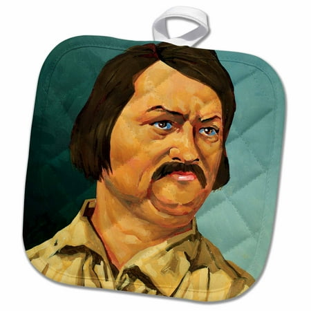 

3dRose Painting Honore de Balzac French writer Historical Art - HI12 PRI0218 - Prisma - Pot Holder 8 by 8-inch