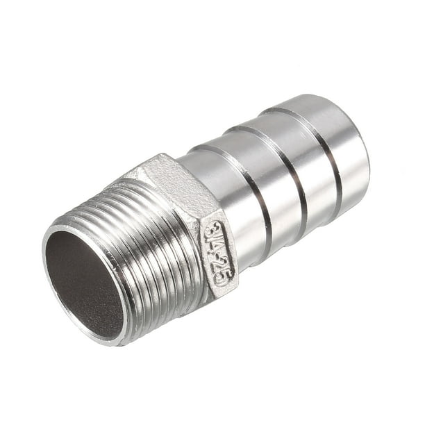 Stainless Steel Barb Hose Fitting Connector 25mm Barbed x G3/4 Male