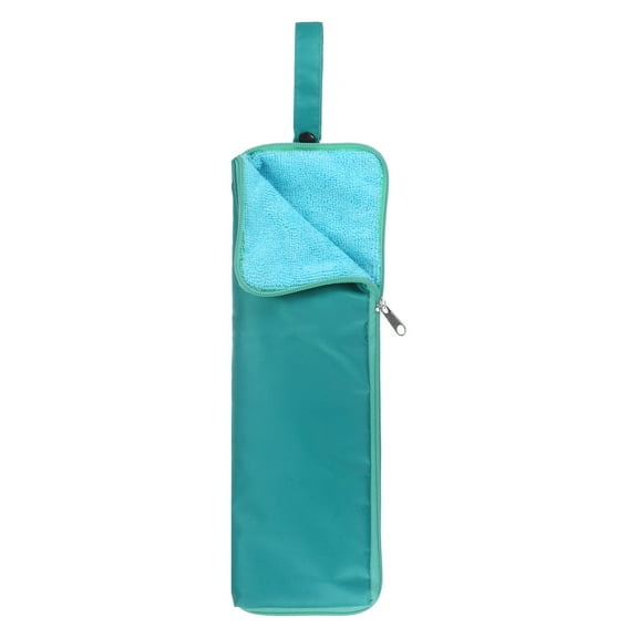 Umbrella Bag Carry Bag 4.9"x13.4" Portable Reversible Wet Umbrella Sleeve Folding Cover Waterproof Pouch Case Blue Green