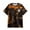 Orange, variant on YAYUBA Men's Casual Tie Dye T-Shirts Short Sleeve Round Neck Graphic Tee Rock Band Tee Shirts