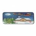 thumbnail image 1 of Christmas Computer Mouse Pad, Classical Xmas Scenery Santa Delivering Presents Rudolf the Red Nosed Reindeer, Rectangle Non-Slip Rubber Mousepad Large, 31" x 12" Gaming Size, Multicolor, by Ambesonne, 1 of 2