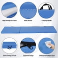 thumbnail image 5 of 6' x 2' Tri-Fold Portable Folding Exercise Gym Mat Extra Thick Foam Gymnastics Mat Aerobics Yoga Martial Arts Stretching Core Workouts With Carrying Handle,Blue, 5 of 14