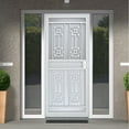 thumbnail image 7 of Grisham Deluxe Steel Security Door, 36 X 80" Iron Security Storm Door Conveys，white, 7 of 7