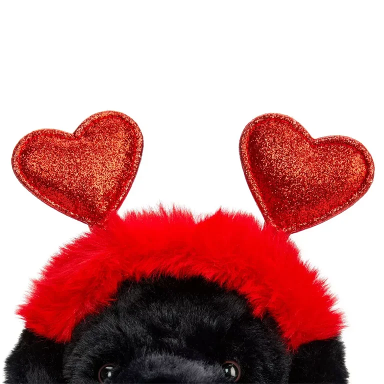 FAO Schwarz 12 Black Labrador with Heart Boppers Walmart