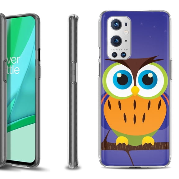 Slim-Fit Flexible TPU Gel Phone Case Compatible with OnePlus 9 PRO 5G, by OneToughShield ® - Night Owl