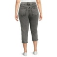 Terra & Sky Plus Size PullOn Capri Jeggings, 23” Inseam
