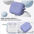 thumbnail image 7 of for AirPods Pro 3 Case 2025 with Cleaner Kit,Soft Silicone Protective Cover for AirPods Pro 3rd Generation Cases for Women Men,AirPod Pro 3 Case Accessories with Keychain-Lavender, 7 of 7