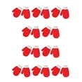 thumbnail image 3 of Mitones Qarigey 1 par para niños Rojo brillante 10piezas, 3 of 5